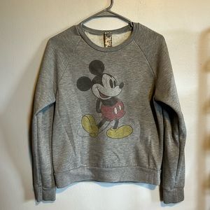 Disney Couture Mickey Mouse gray sweatshirt. Size small.